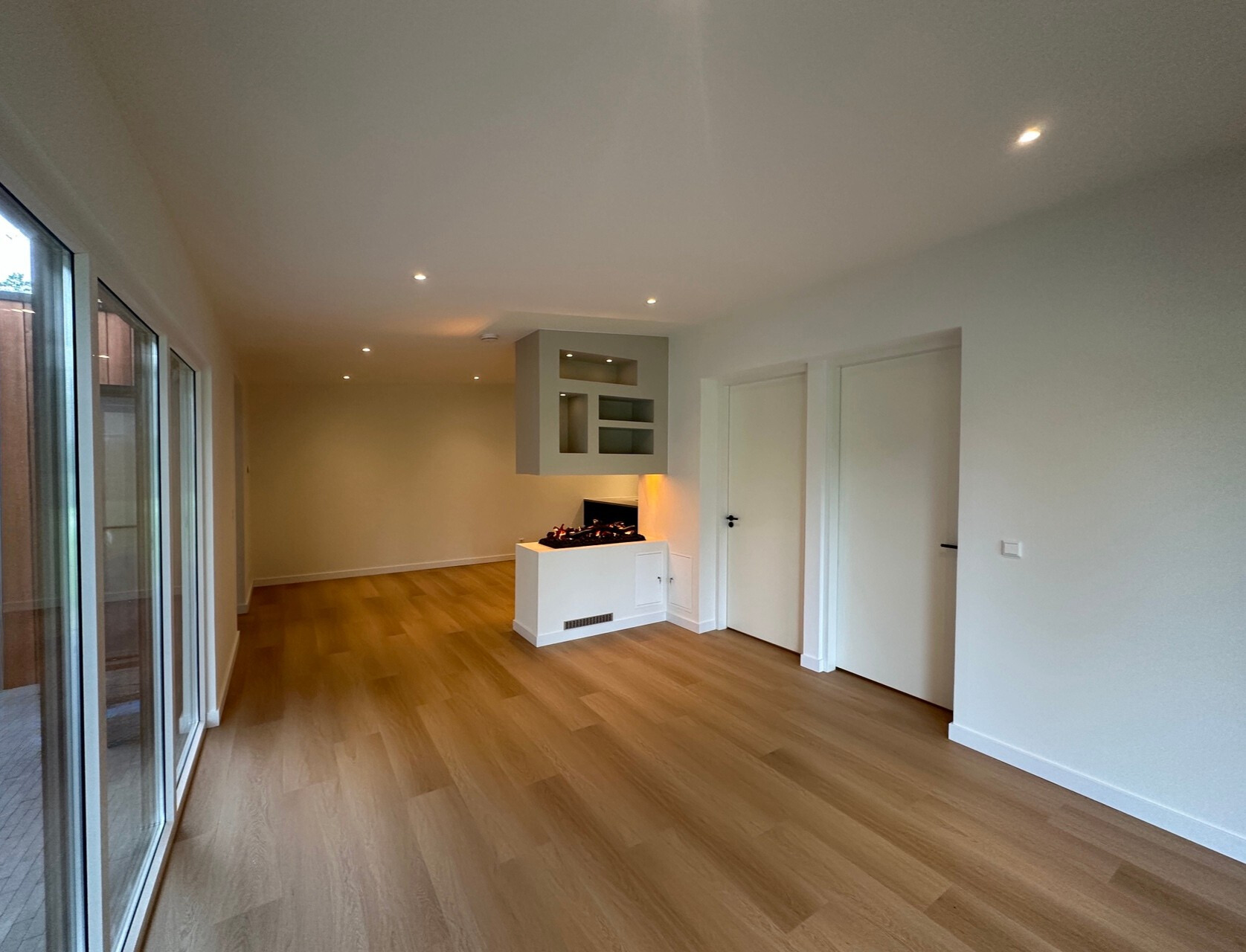 Woonkamer met haard